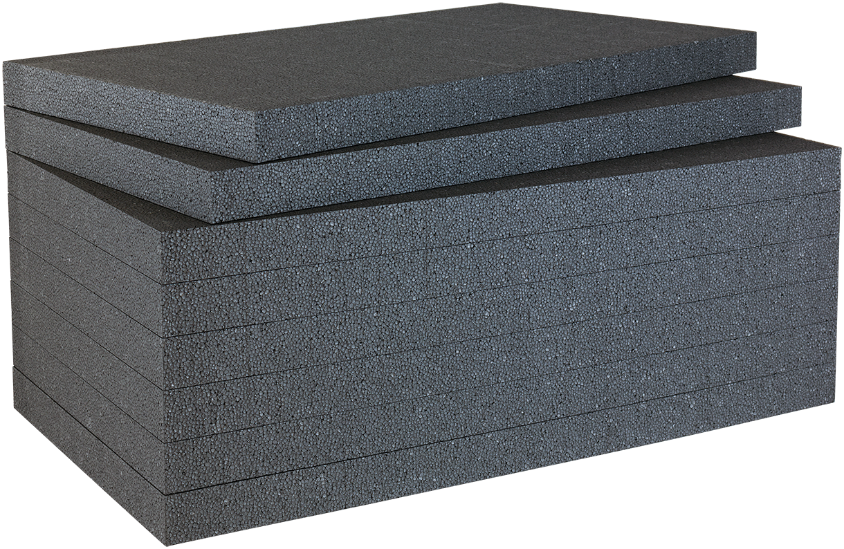 Flachdach-Dämmplatte grau