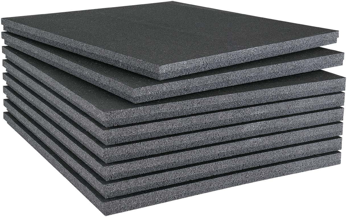 Flachdach-Dämmplatte grau